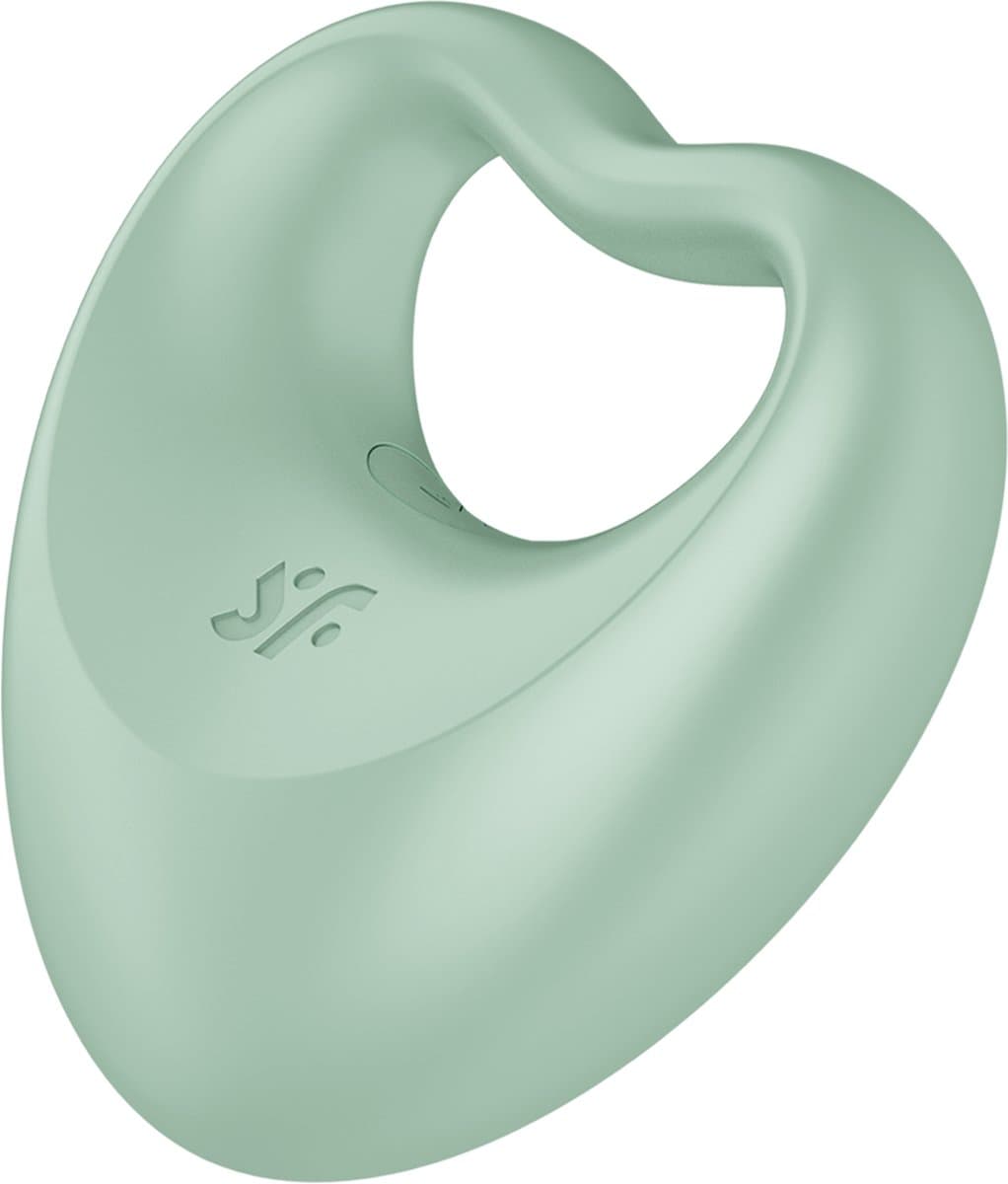 Satisfyer 2-in-1 vingervibrator en penisring 'Perfect Pair 3', 6,5 cm, lichaamsvriendelijke siliconen, oplaadbaar — afbeelding 1