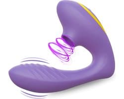 IVY LUX NUA SE - 2-in-1 Luchtdruk Vibrator – Clitoris Stimulator & G-Spot Vibrator – 12 Standen – Fluisterstil & Waterdicht – Siliconen – Oplaadbaar – Vibrators voor Vrouwen & Koppels – Roze