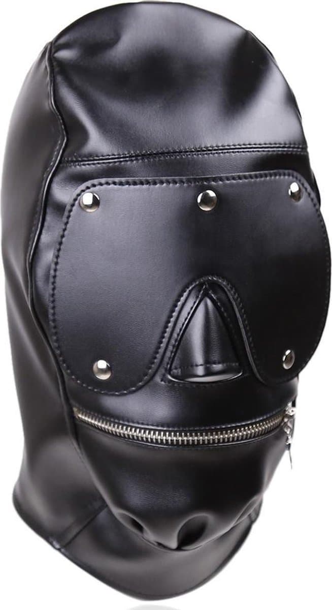Banoch - Gimp/3 Black - zwart bondage masker van pu leer - bdsm — afbeelding 1