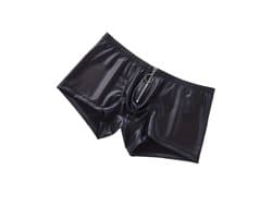 Boxer-Latex-Sexy-Heren-Ring-Gay-Leer-Goedkoop-Opvallend-Erotisch-Spannend-Rits