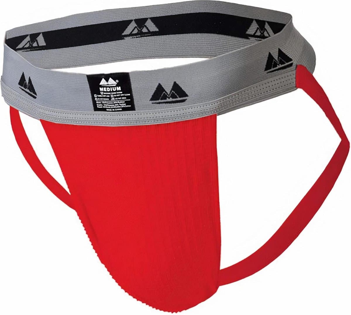 MM Sports Original Edition Swimmer/Jogger Jockstrap 2 inch Red - MAAT M - Heren Ondergoed - Jockstrap voor Man - Mannen Jock — afbeelding 1