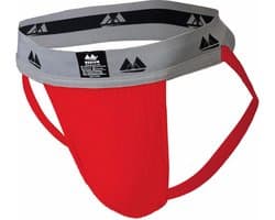 MM Sports Original Edition Swimmer/Jogger Jockstrap 2 inch Red - MAAT M - Heren Ondergoed - Jockstrap voor Man - Mannen Jock