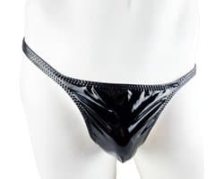 BamBella ® - String - Maat S/M Zwart SM kleding BDSM erotische heren kleding ondergoed lingerie onderbroek zwart