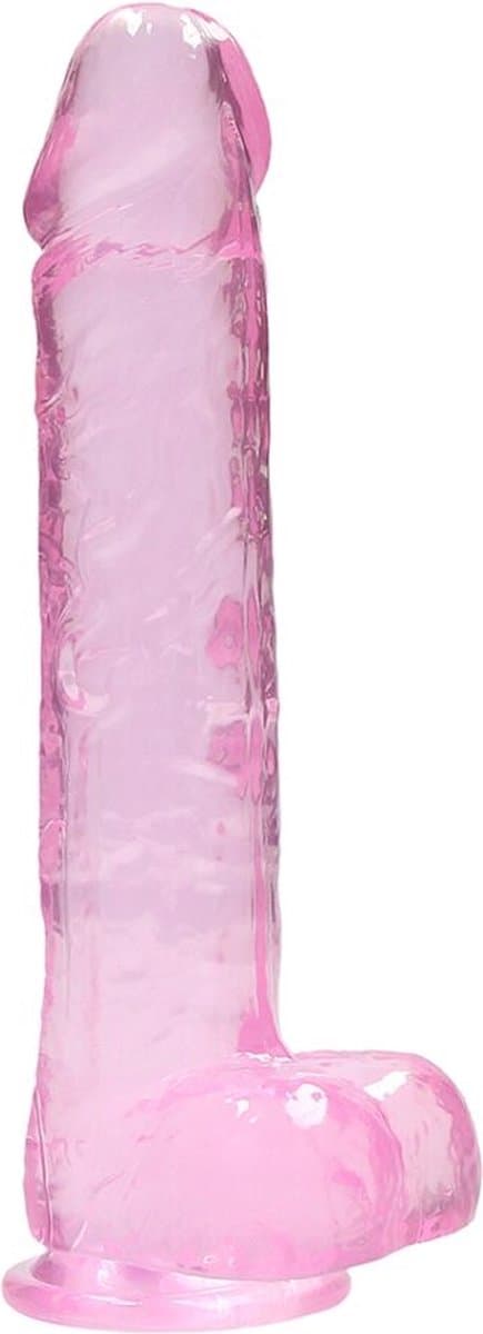 9" / 23 cm Realistic Dildo With Balls - Pink — afbeelding 1