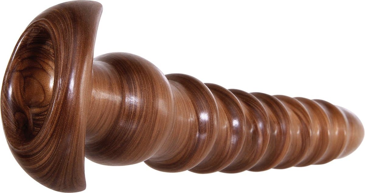 Geribbelde plugs Evolved - set van 3 - Goud — afbeelding 1