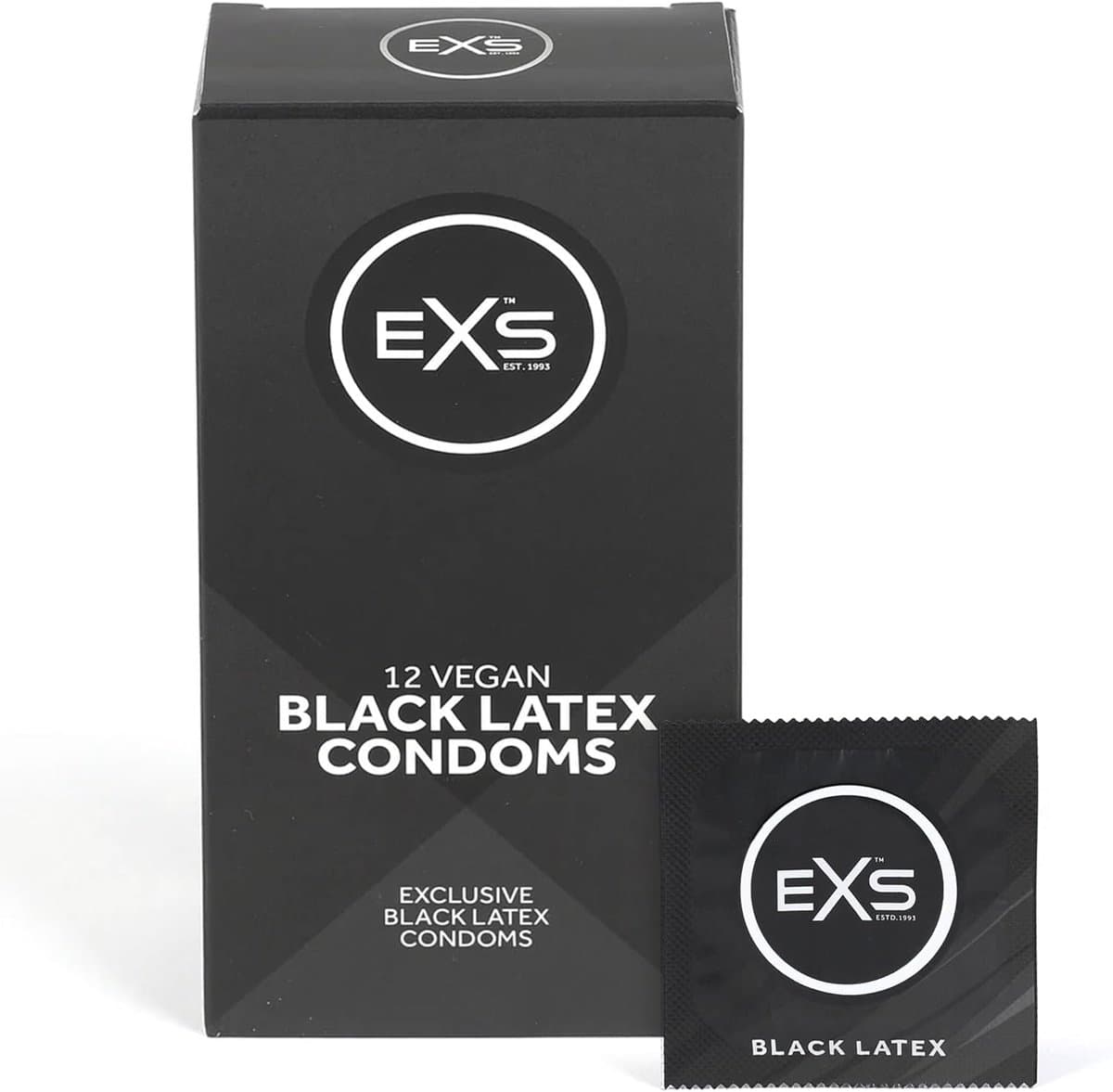EXS Black Latex 12 condooms — afbeelding 1