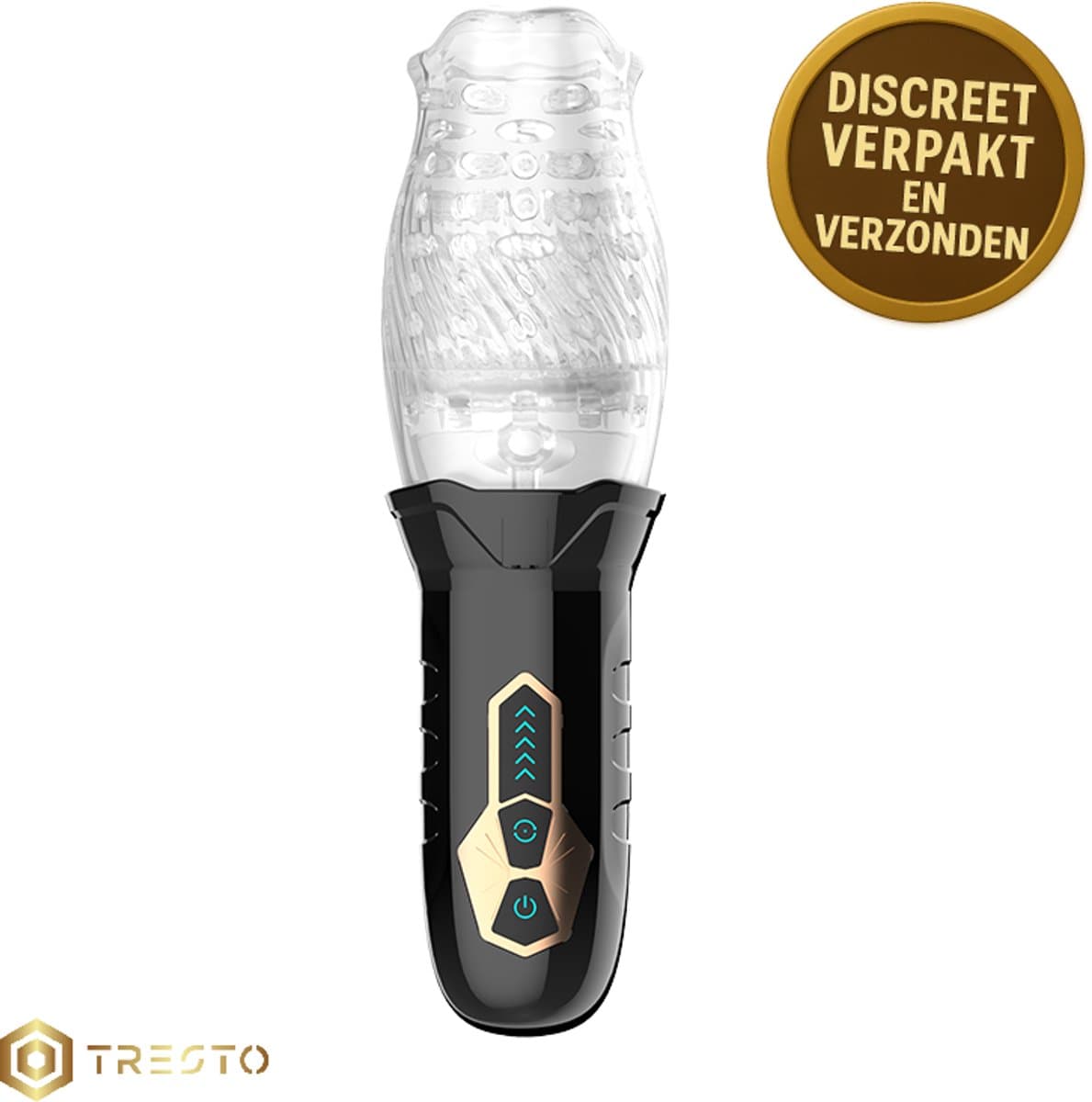 TRESTO - 360° Masturbator - voor mannen Thursting Rotation - Pocket Pussy – Seks Toys voor mannen - sex speeltje - sex toys voor koppels - deepthroat plezier en orgasme Automatische - sex toys - 5 rotation en 10 vibration 3 in 1 — afbeelding 1