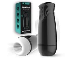 Intimate Desires® London Black - Masturbator voor man - Pocket Pussy - Tril- & Zuigfunctie - Automatische Masturbator - Sex Toys voor mannen - Oplaadbaar