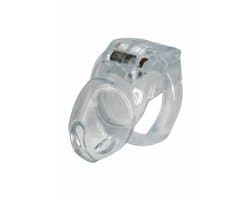 Peniskooi Clear Control Cock Cage Short - Kuisheidskooi - Transparant - BDSM - 4 maten cockringen