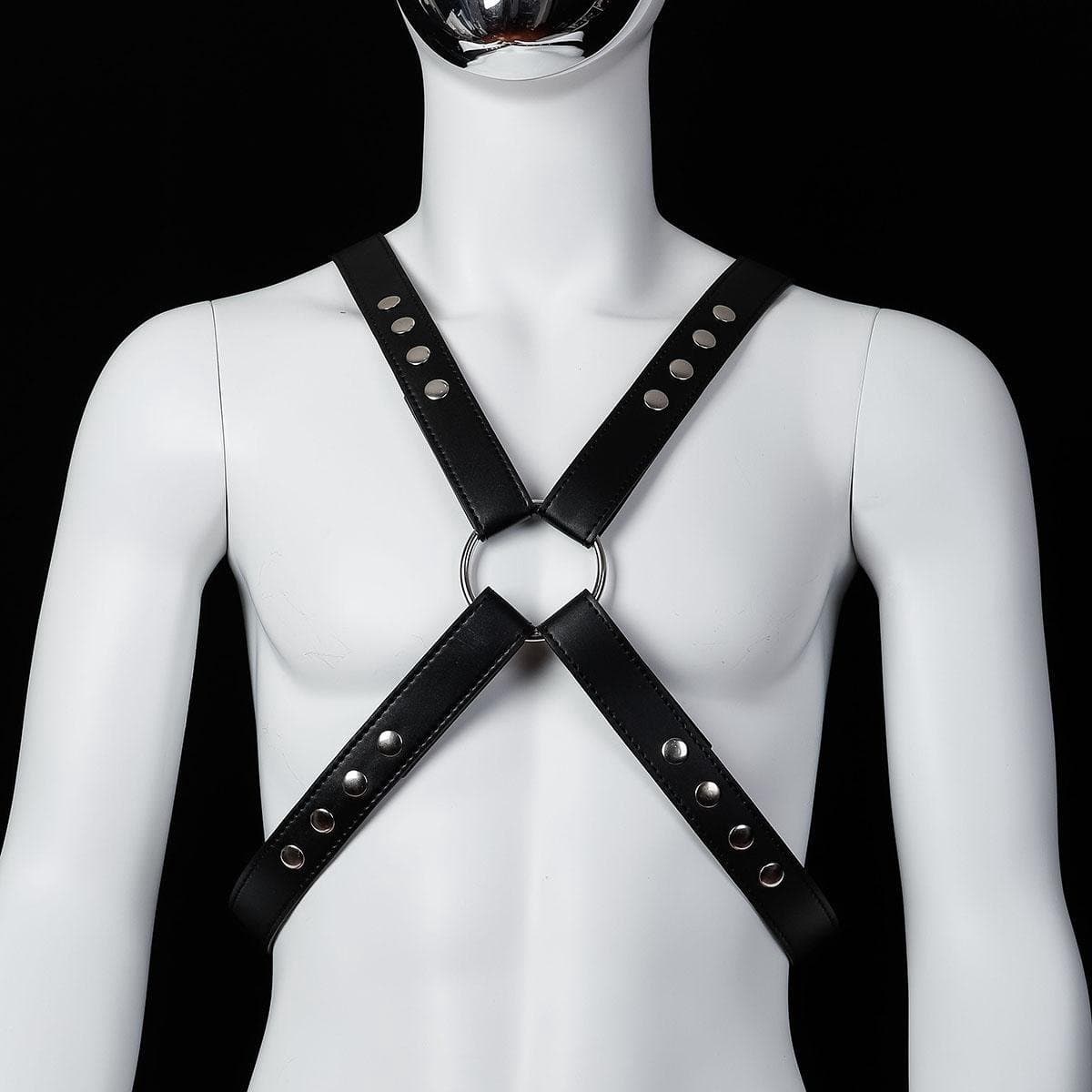 Banoch | Chest harness Raaf - pu leren harnas voor man — afbeelding 1