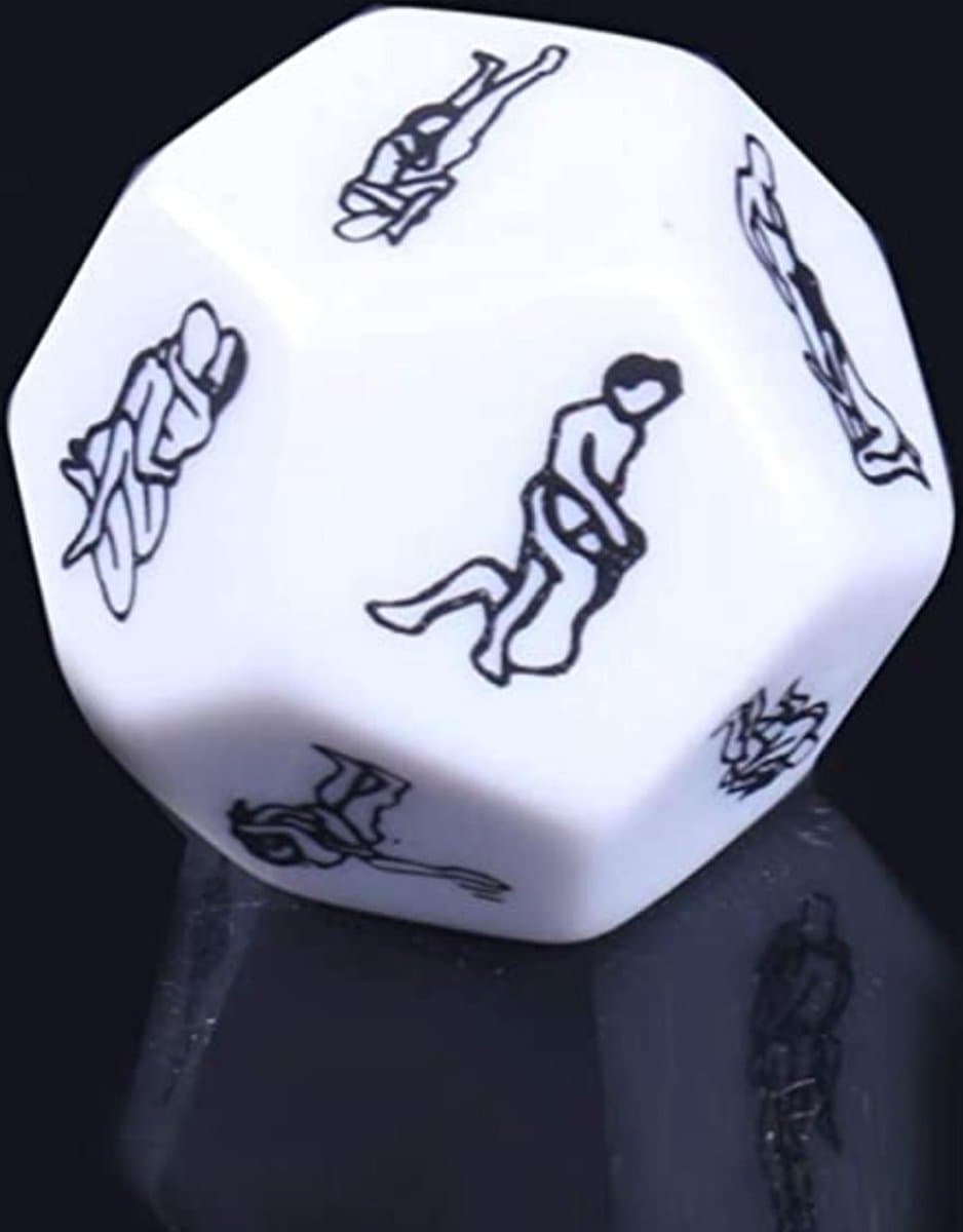 Sex dobbelsteen - 12 sex posities | Erotisch spel voor koppels - Seks dobbelstenen — afbeelding 1