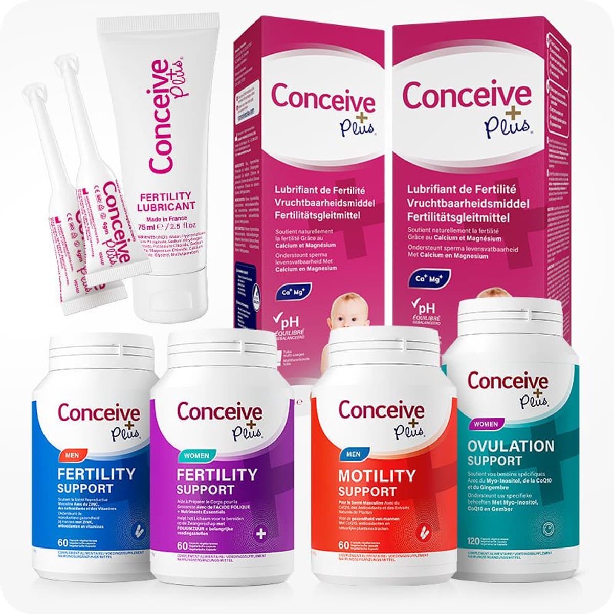 Conceive Plus Maximum Fertility Bundel – Complete Vruchtbaarheidsondersteuning voor Man en Vrouw – 1 Maand Voorraad — afbeelding 1