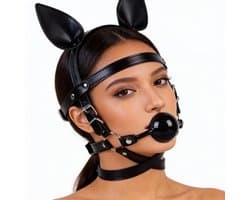 BDSM Gag Harnas - Bal - Seks - Unisex - Sex - Gezicht - SM - Slaaf - Masker