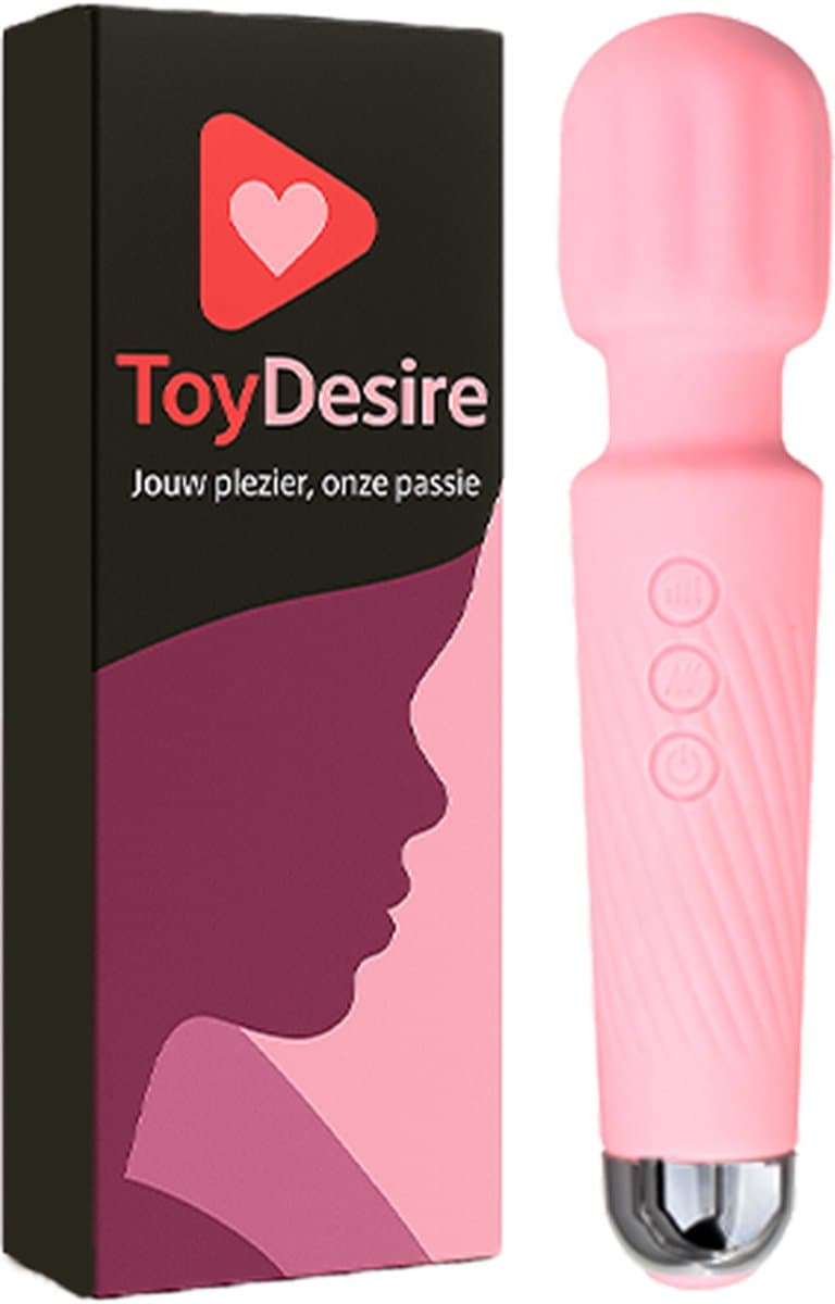 ToyDesire® Personal Massager - Vibrator voor Vrouwen - Krachtige Clitoris Stimulator - 100% Intensere Stimulatie - 20 Standen - Fluisterstil - Sex Toys voor Vrouwen - Kleur Rose — afbeelding 1