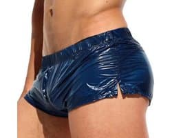 Glanzende erotische boxer heren - Mini broekje - Short - Sexy - Nylon - Spandex