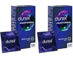 Durex Condooms - Performa - Extended Pleasure - 24 Stuks (2x12 stuks) - Discreet Verzonden - Met Kwantumkorting