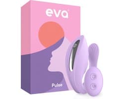 Eva® Pulse - Vibrator met Afstandsbediening - Sex Toys voor Vrouwen & Koppels - G-Spot en Clitoris Stimulator - Dildo Vibrators - Realistisch - Prikkelende Luisterverhalen Inbegrepen - Vibrators voor vrouw - Lavender Purple