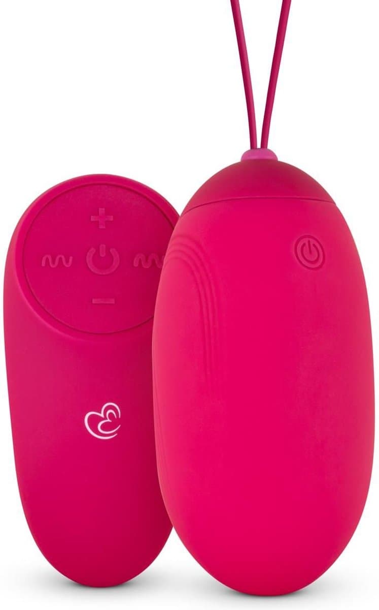 EasyToys - XL Vibratie Ei met Afstandsbediening - Bekkenbodemtrainer - Vibrerende Eieren - Vibrators voor Vrouwen - Sex Toys voor Vrouwen - Vibrators - Koppel Vibrator - Vibrerend Ei met Afstandsbediening - Roze — afbeelding 1