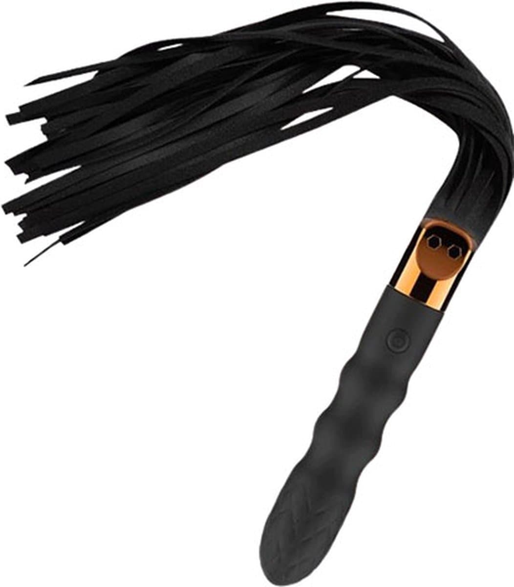 Dildo vibrator met zweep - BDSM - 10 standen - USB — afbeelding 1