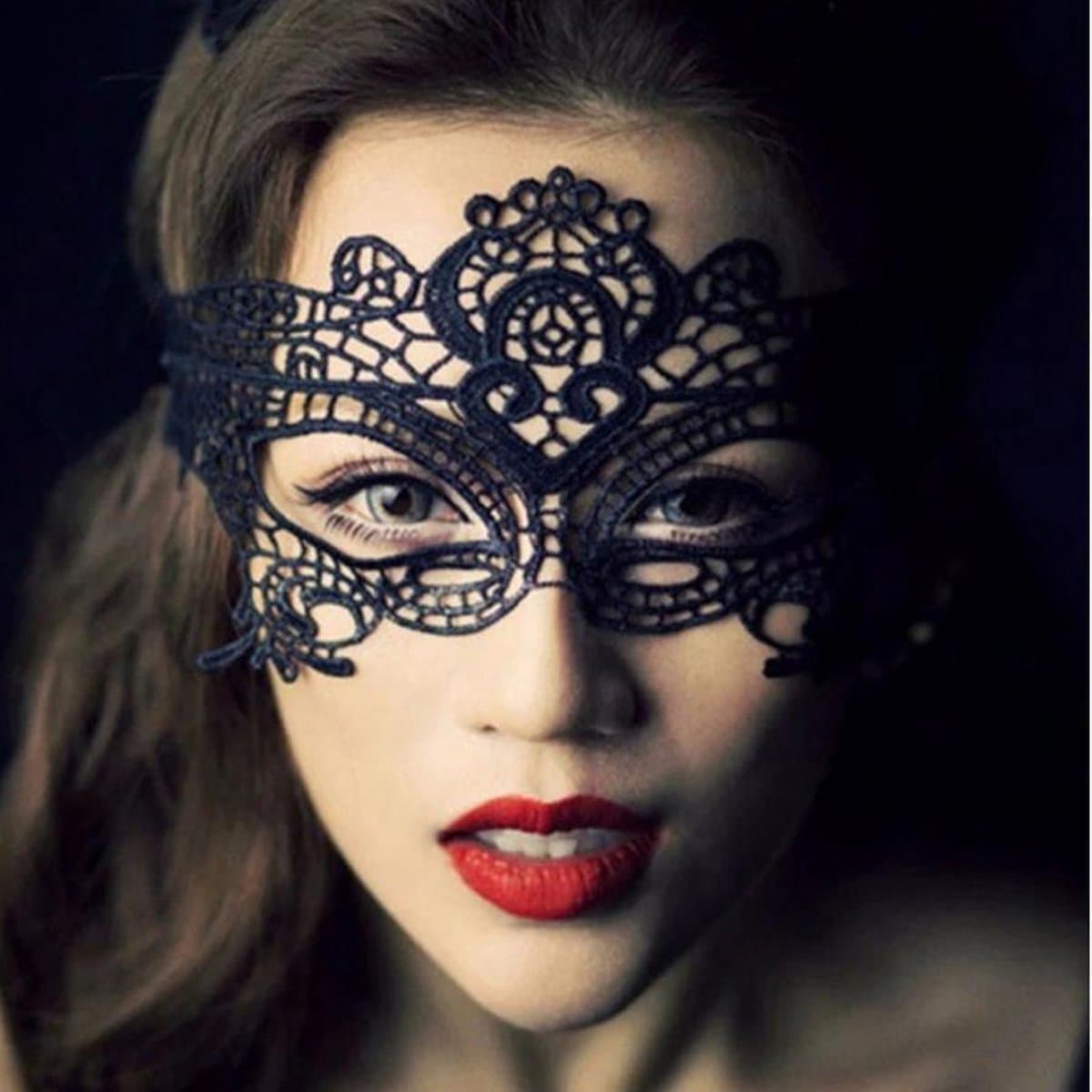 CHPN - Masker - Spannend masker - Gemaskerd bal - Oogmasker - Venetiaans masker - Mask - Verkleden - Bal - Carnaval - Zwart - Sensueel - Erotisch masker — afbeelding 1