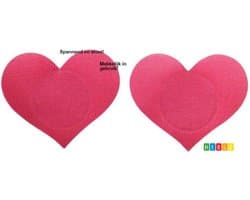 ***Foxy Niple Stickers Hart - Tepelstickers Hartjes – Roze – Zelfklevende – Tepelbedekkers - van Heble®***