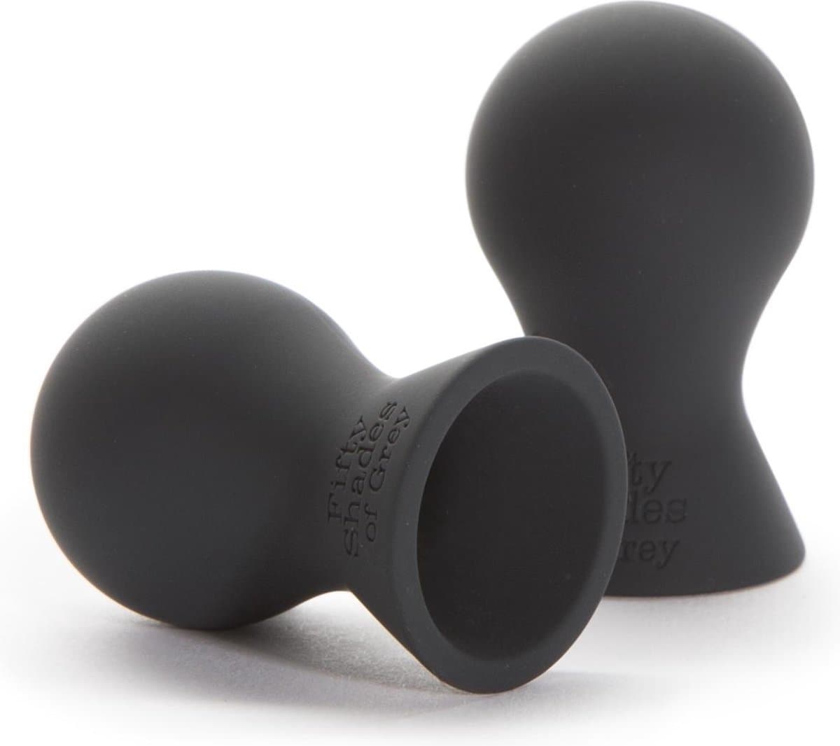 Fifty Shades Nipple Suckers - Siliconen Tepelzuigers - Zwart — afbeelding 1