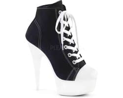 EU 38 = US 8 | DELIGHT-600SK-02 | 6 Heel, 1 3/4 PF Sneaker, Side Zip