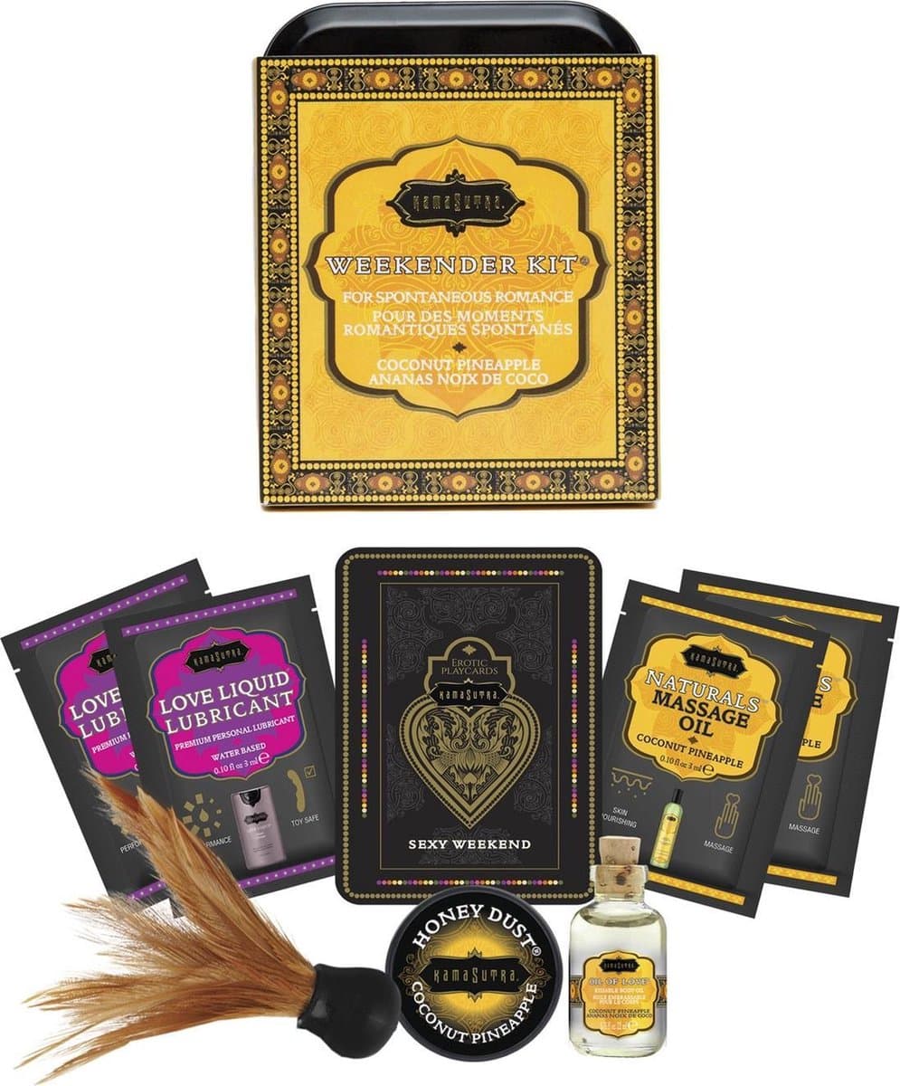 Kamasutra Erotische Massage Geschenkset Weekender Kit Coconut Pineapple — afbeelding 1