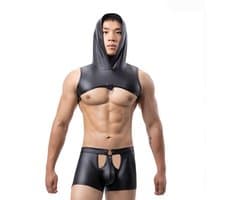 PU Lederen lingerie set heren - Porno - Top en Boxershort - Erotische kleding