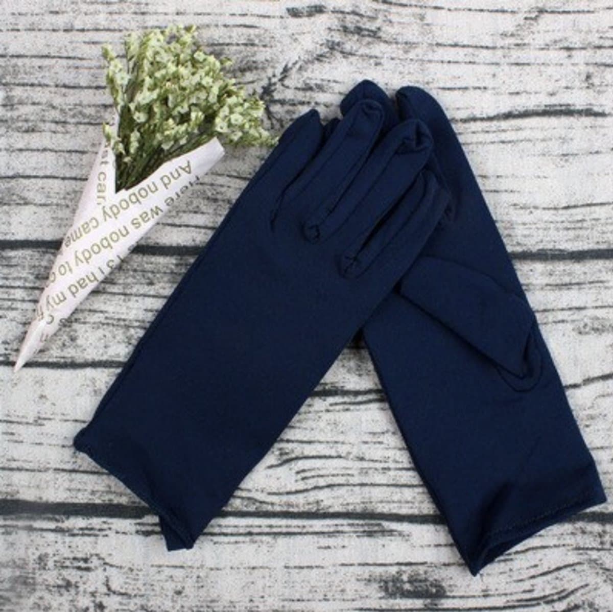 Beschermende Handschoenen Donker Blauw - Handschoenen - Eczeemhandschoen - Dark Blue Gloves - Jewelry Handschoen - Werk Handschoen - Beauty salon handschoenen - Veiligheid Handschoen Lichtgewicht Unisex Zacht MAAT L ----- HiCHiCO® — afbeelding 1