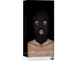 BDSM masker van netstof met D-ring