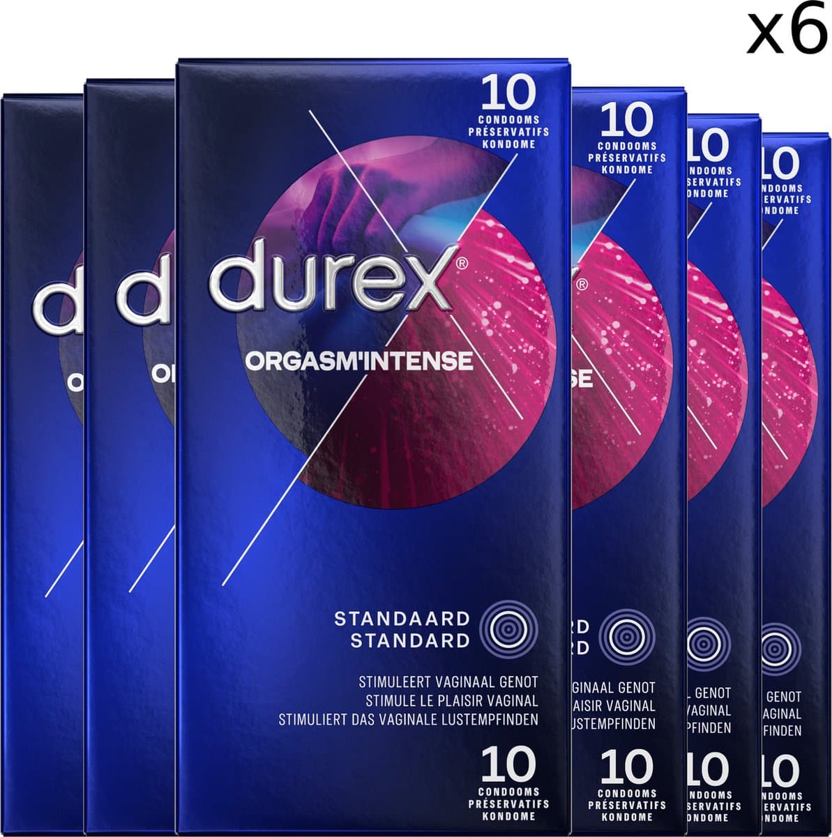 Durex Intense Orgasm condoms - 6 x 10 stuks — afbeelding 1