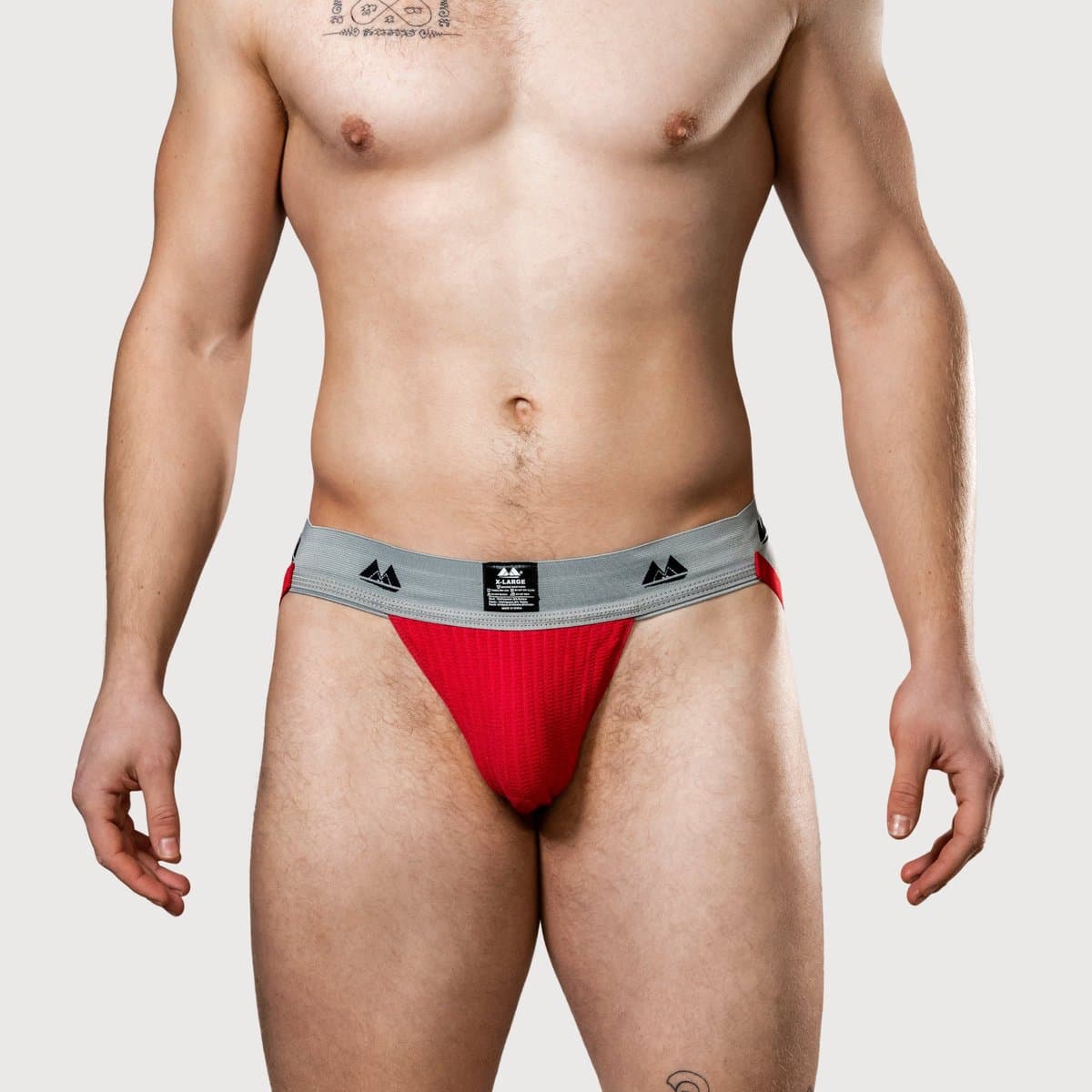 MM Sports Original Edition Swimmer/Jogger Jockstrap 2 inch Red - MAAT XXL - Heren Ondergoed - Jockstrap voor Man - Mannen Jock — afbeelding 1