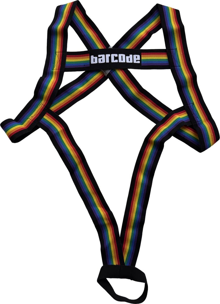 Barcode Berlin Body Harness Pride Ikem Black - MAAT S/M — afbeelding 1