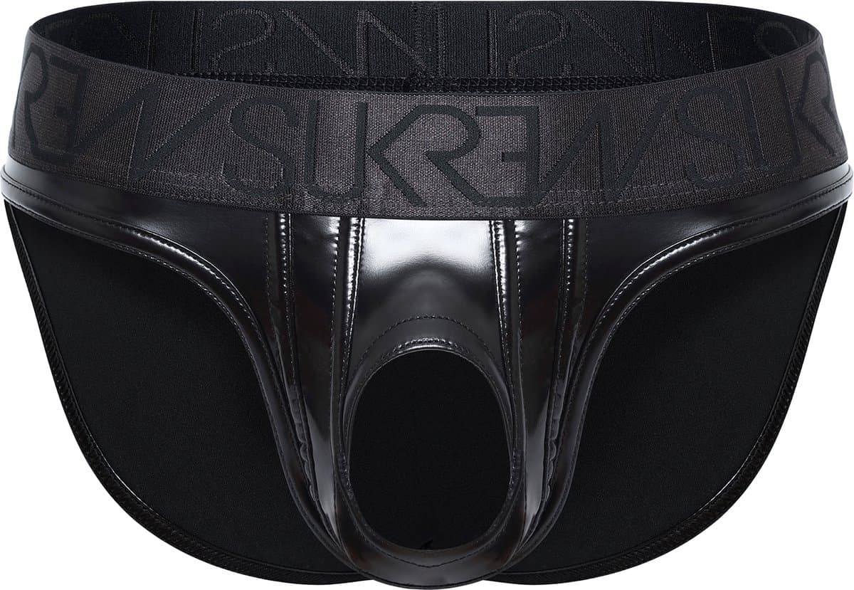 SUKREW Wet Look U-Style Brief - MAAT M - Erotisch Heren Ondergoed - Slip voor Man - Sexy mannen Slip — afbeelding 1