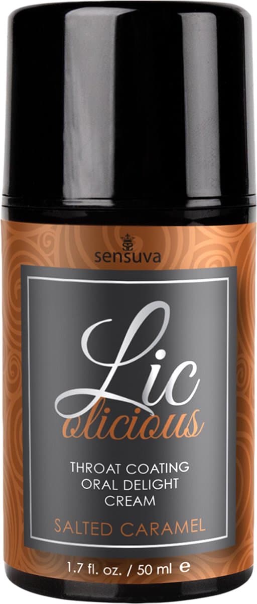 Sensuva - Lic-o-licious - Gezouten Caramel - Oral Delight Cream - 50 ml - Stimulerend supplement — afbeelding 1