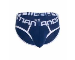 Andrew Christian BULGE C-RING BRIEF Navy - MAAT M - Erotisch Heren Ondergoed - Slip voor Man - Sexy mannen Slip