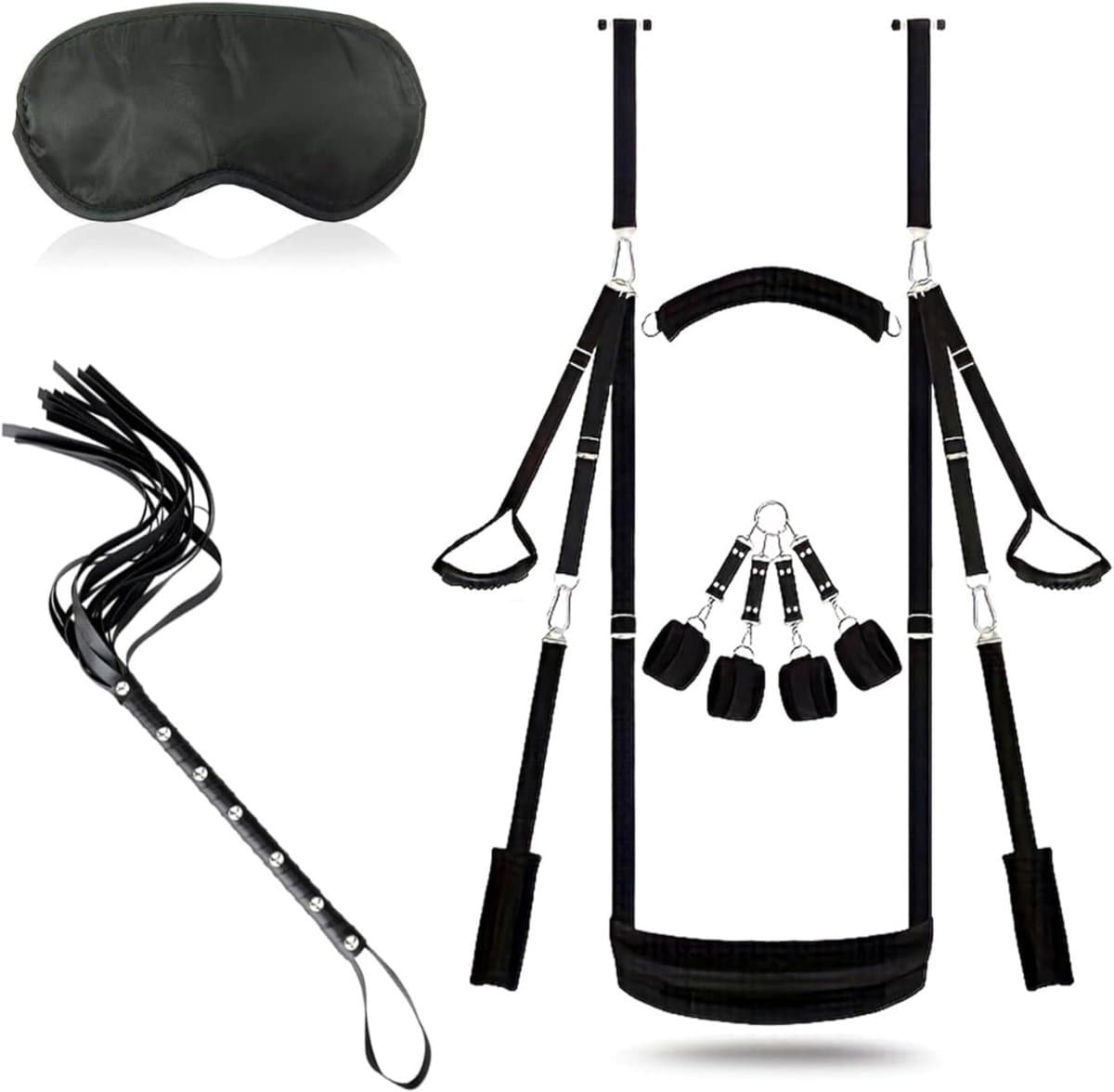 YOR® Sex Schommel - Sex Swing Extra Stevig – Seksschommel – Seksspeeltjes voor Koppel – Seks Schommel BDSM – Erotiek Toys - Sex Sling – Love Swing – Discreet Verpakt - Zwart - 35cm x 33cm x 13cm — afbeelding 1