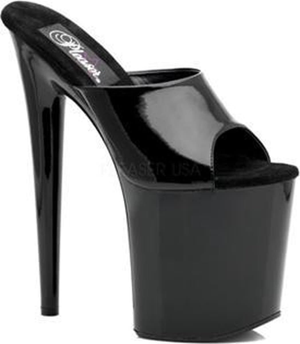 Pleaser - FLAMINGO-801 Muiltjes - Paaldans schoenen - 37 Shoes - Zwart — afbeelding 1