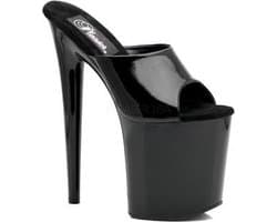 Pleaser - FLAMINGO-801 Muiltjes - Paaldans schoenen - 37 Shoes - Zwart