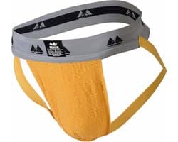 MM Sports Original Edition Swimmer/Jogger Jockstrap 2 inch Yellow - MAAT XL - Heren Ondergoed - Jockstrap voor Man - Mannen Jock