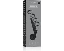 EasyToys - Under Mattress Restraint Set - Duurzaam - Kunstleer - Bondage Set - BDSM Set - Bondage - Sex Toys voor Vrouwen en Mannen - Zwart