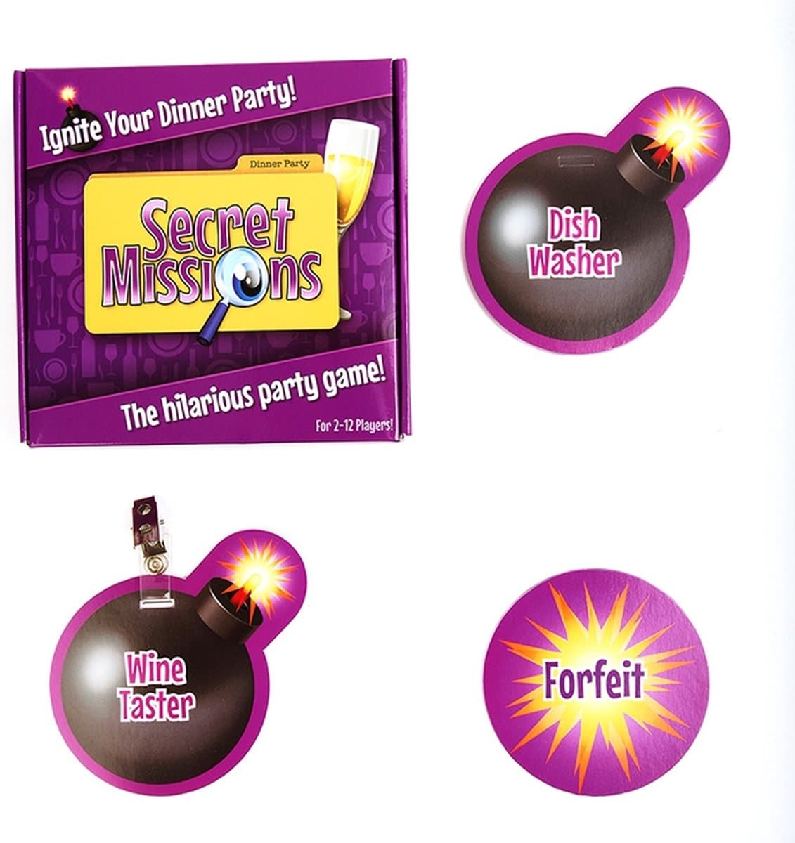 Adult Games - Secret Missions - Dinner Party Funny Card Game — afbeelding 1