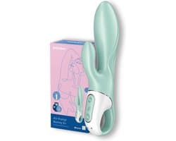 Satisfyer, vibrator, rabbit vibrator, 'Air Pump Bunny 5 Connect App', 20,5 cm, met app, opblaasbaar