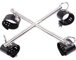 BDSM spreader bar / spreidstang verstelbaar met 4 handboeien Cimejo®