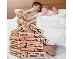 Oneay 48-delige bouwblokkenset voor stellen, een leuk Valentijnsdagcadeau, een spel voor volwassenen voor een romantische avond met z'n tweeën, stapelblokken voor een jubileumdate.