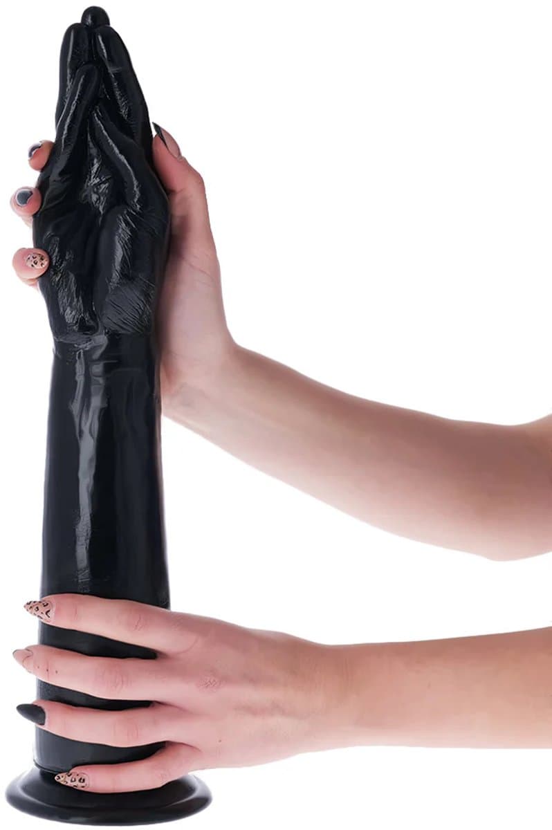 Lusty Fisting Dildo StereoLite - 40 CM - Vuist Dildo - Voor Fisting - Vuistneuken - Met Zuignap - Gemaakt van PVC - Zwart — afbeelding 1