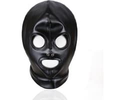 Banoch - Zwart PU leren Masker - BDSM