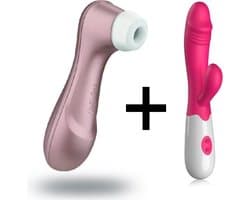Satisfyer Pro 2 met Easylove Tarzan Vibrator - Vibrators voor vrouwen - Luchtdruk Vibrator - Combinatie Voordeel Set