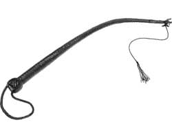 Kiotos - Lederen Single Tail Zweep – 60 cm – Zwart